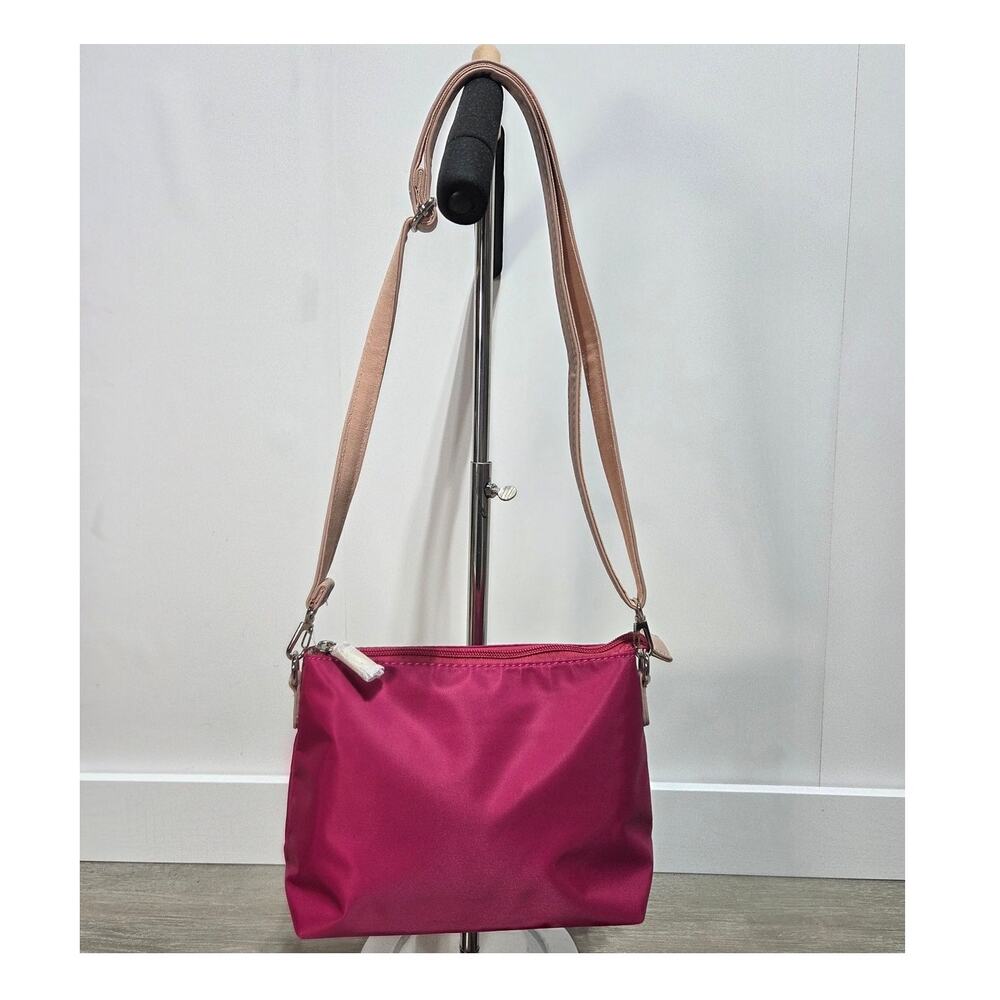 David Jones Paris Pink Nylon Purse Crossbody NWOT
